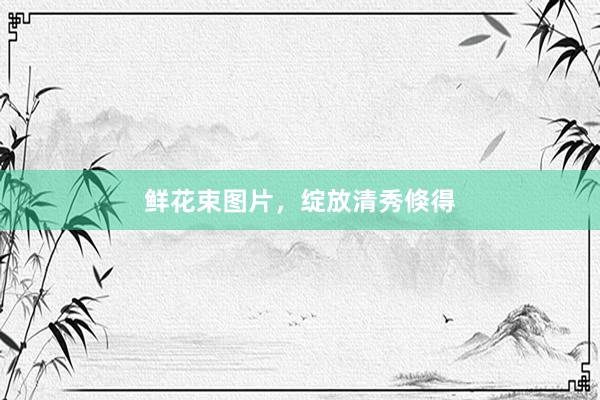 鲜花束图片，绽放清秀倏得